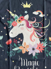 Girl's Floral Pony T-shirt 3D Print Short Sleeve Tee For Summer