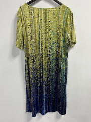  Casual Dress Women's Plus Print Short Sleeve Stretch Dress