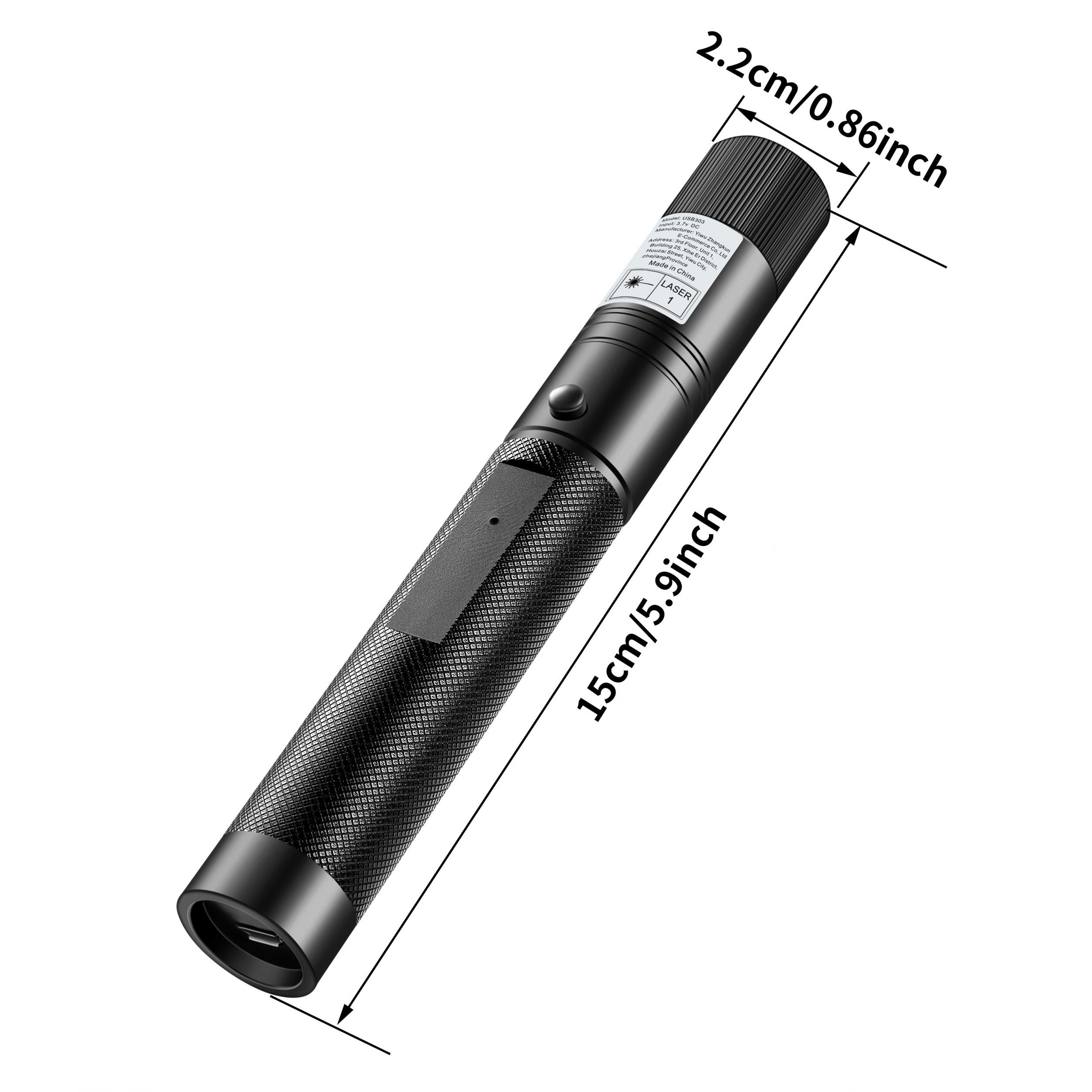 High Power Green Laser Pointer USB Charging Perfect for Night Walking