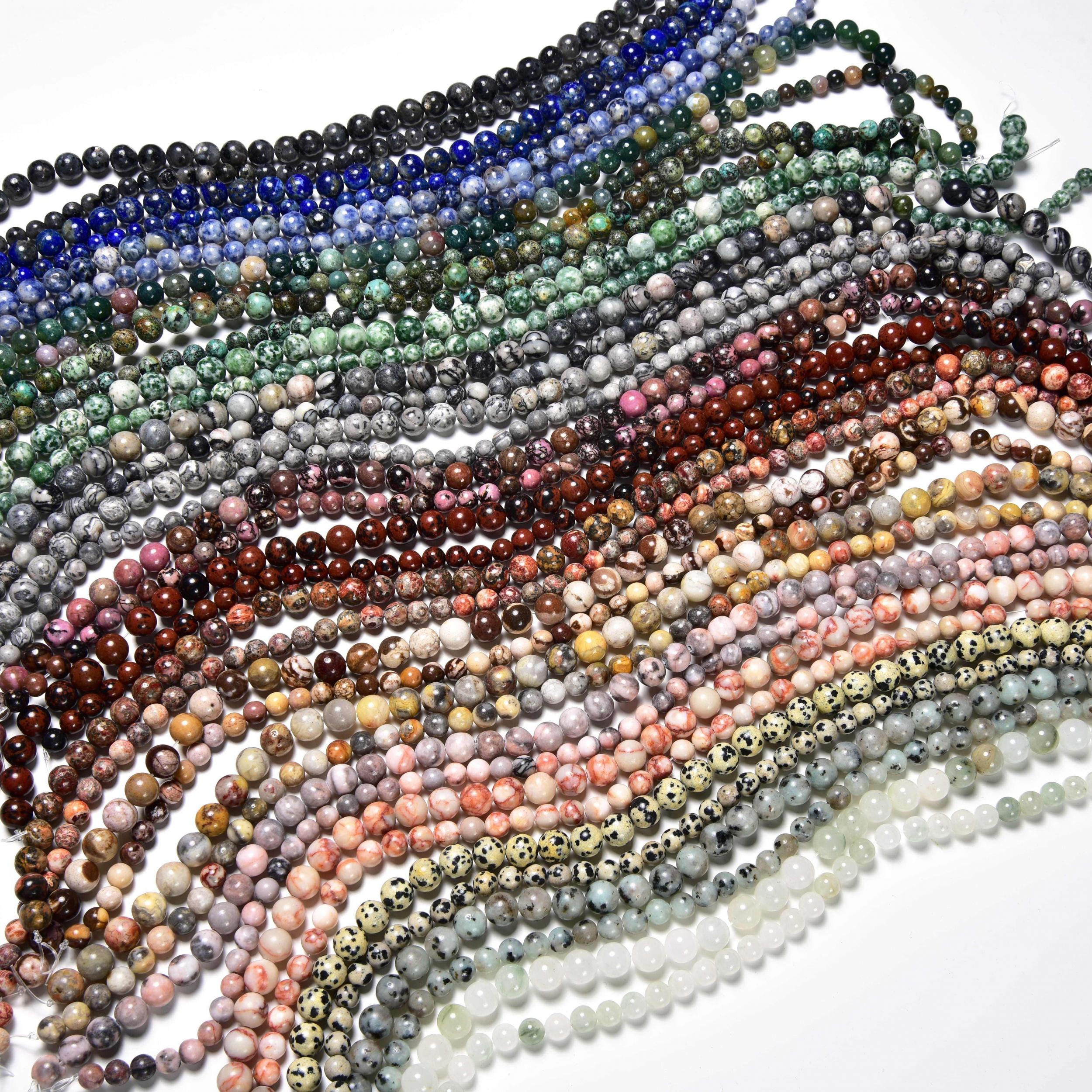 8mm Natural Crystal Long Chain Loose Beads Semi-finished Jewelry
