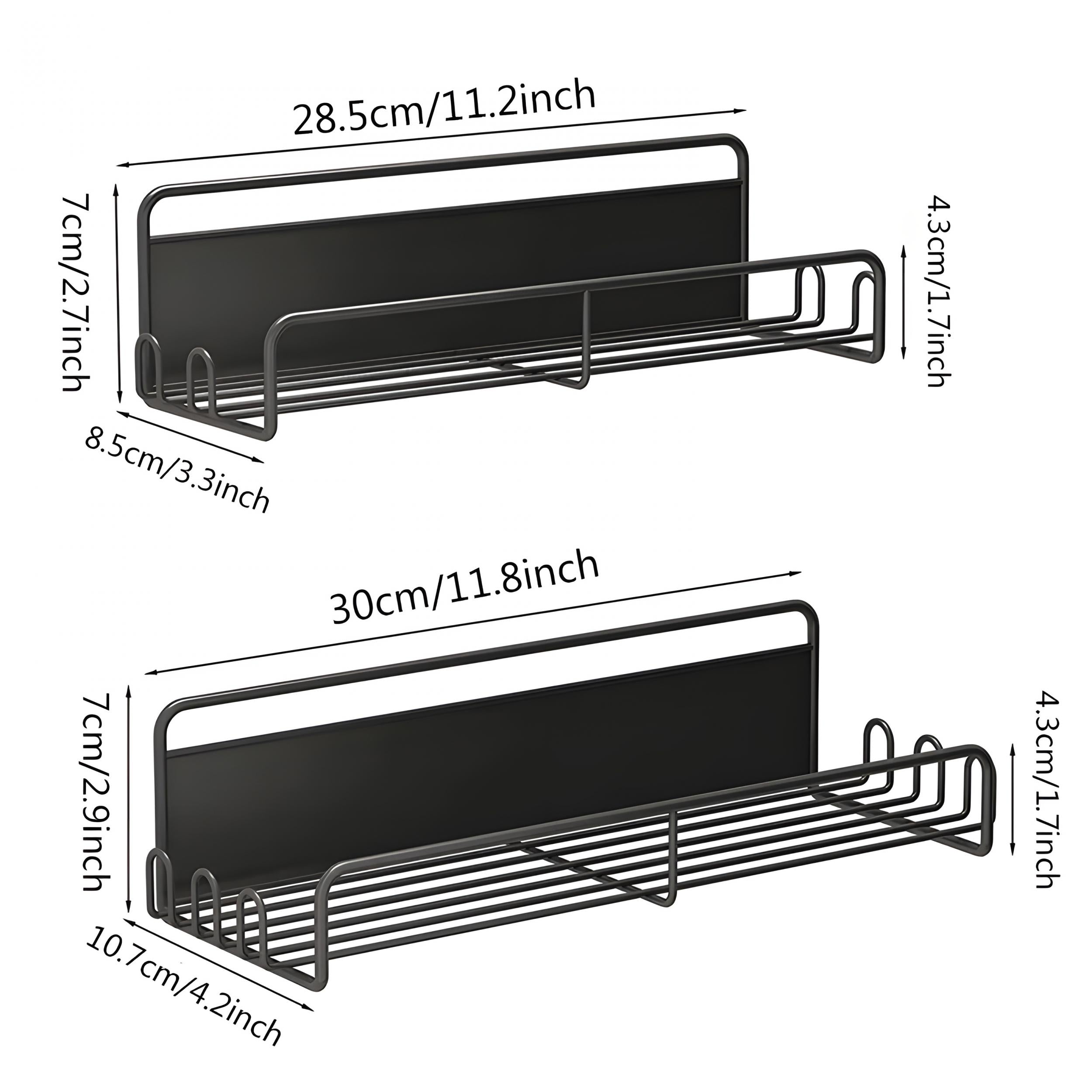 Magnetic Spice Rack for Refrigerator Kitchen Storage Organizer