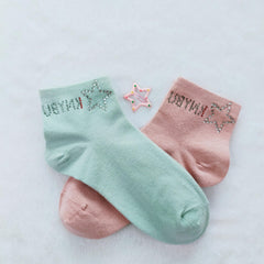 5 Pairs Star Rhinestone Socks for Women
