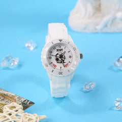 Boys' Sports Quartz Watch with Date Display and Silicone Strap