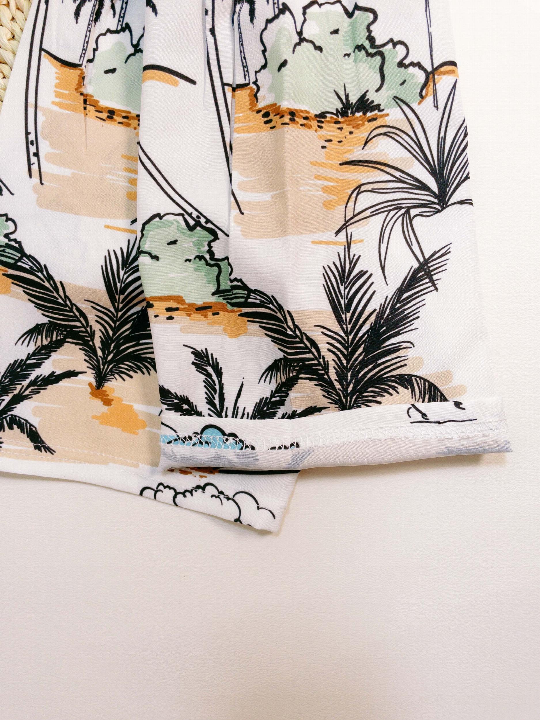 Boys Casual Coconut Trees Shorts for Vacation