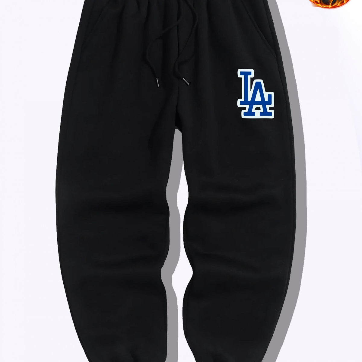 LA Print Joggers Men's Casual Loose Fit Drawstring Pants