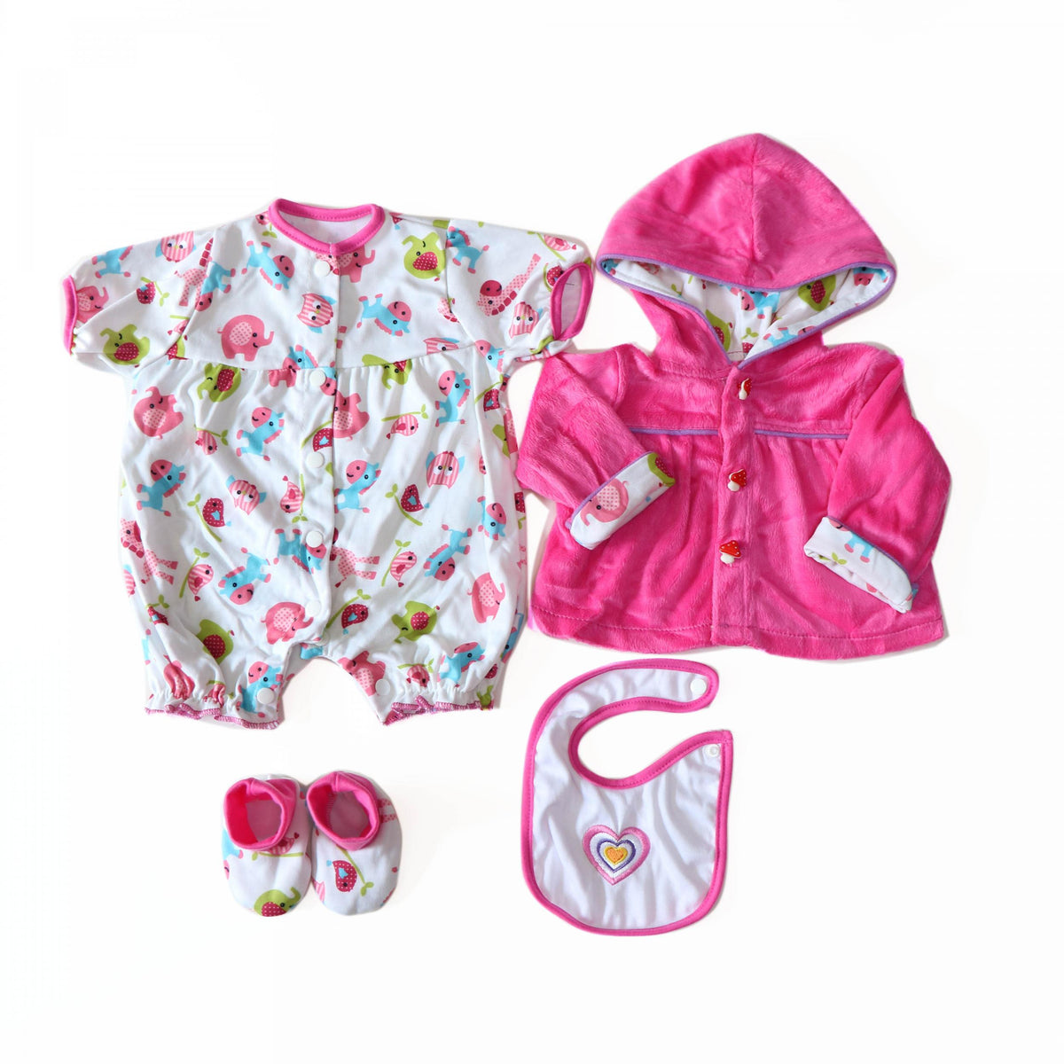 Doll Clothing Set for 50-88 cm Dolls, 4-Piece Reborn Baby Doll Outfit