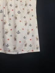  Rabbit & Mushroom Print V Neck Cami Nightdress