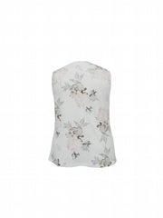  Floral V Neck Tank Top