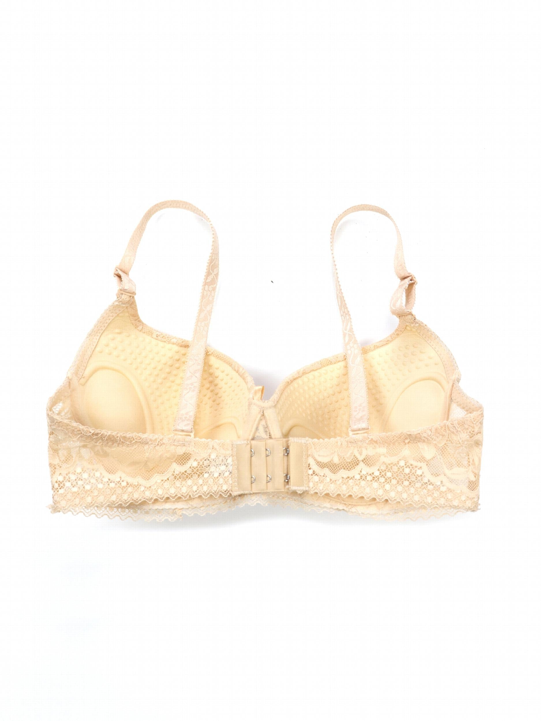 Contrast Lace Push Up Bra - Comfy & Breathable Women's Everyday Lingerie