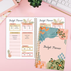 Spiral Budget Planner Expense Tracker With Monthly Finance Organizer