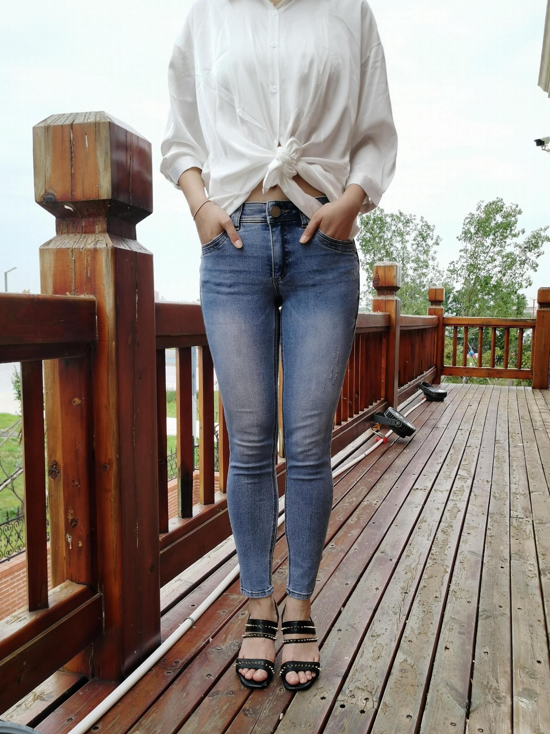  Button Fly Stretch Skinny Jeans