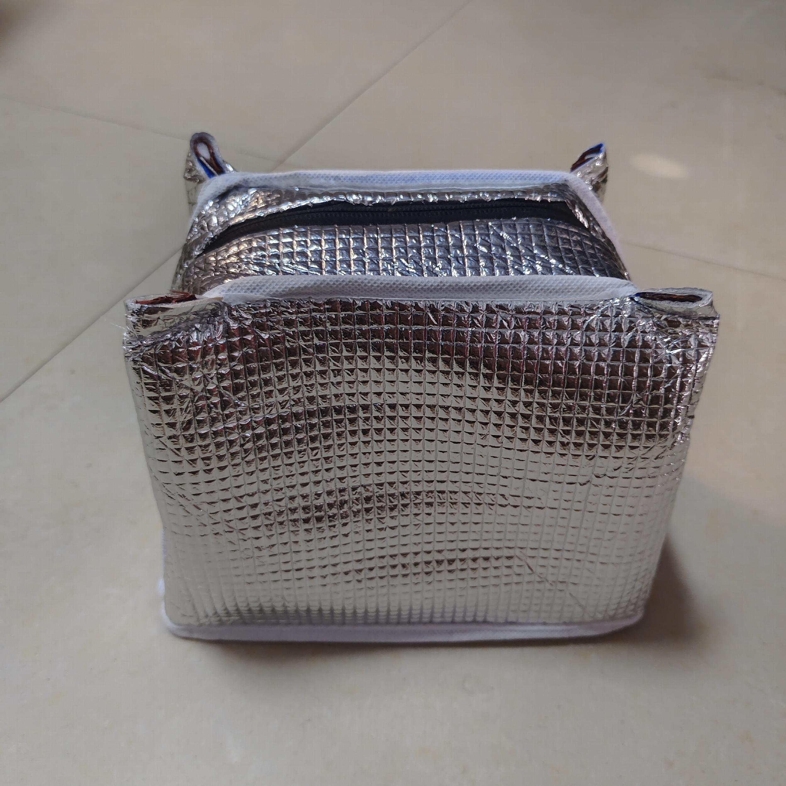 Portable Striped Insulated Bag for Office School Picnic