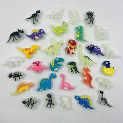 82pcs Dinosaur Shoe Charms For Crocs Luminous Decoration Boys PVC Pins Bracelets