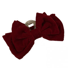 Large Velvet Bow Hair Clip Women's Hair Accessories