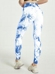Tie Dye Seamless Sports Leggings High Stretch Yoga Pants