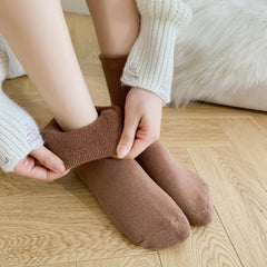 6 Pairs Solid Mid Tube Socks Women's Stockings