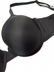  Underwire Push Up Bra Solid Full Cover Molded Cup Women's Plus
