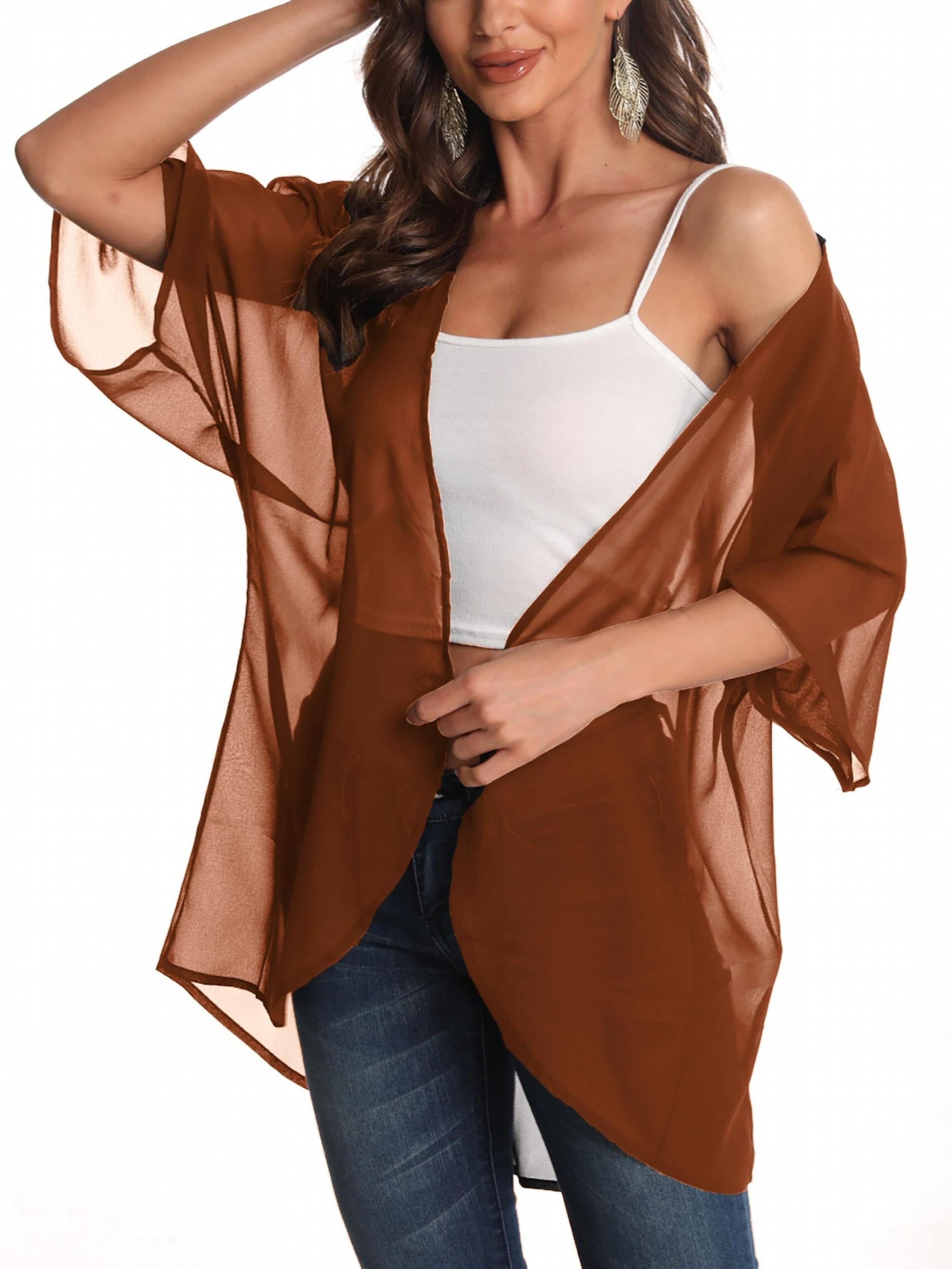 Sheer Cover Up Shirt Long Sleeve Rash Guard Swimwear