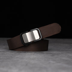 Polyester Alloy Automatic Buckle Belt Casual Versatile Training Belt