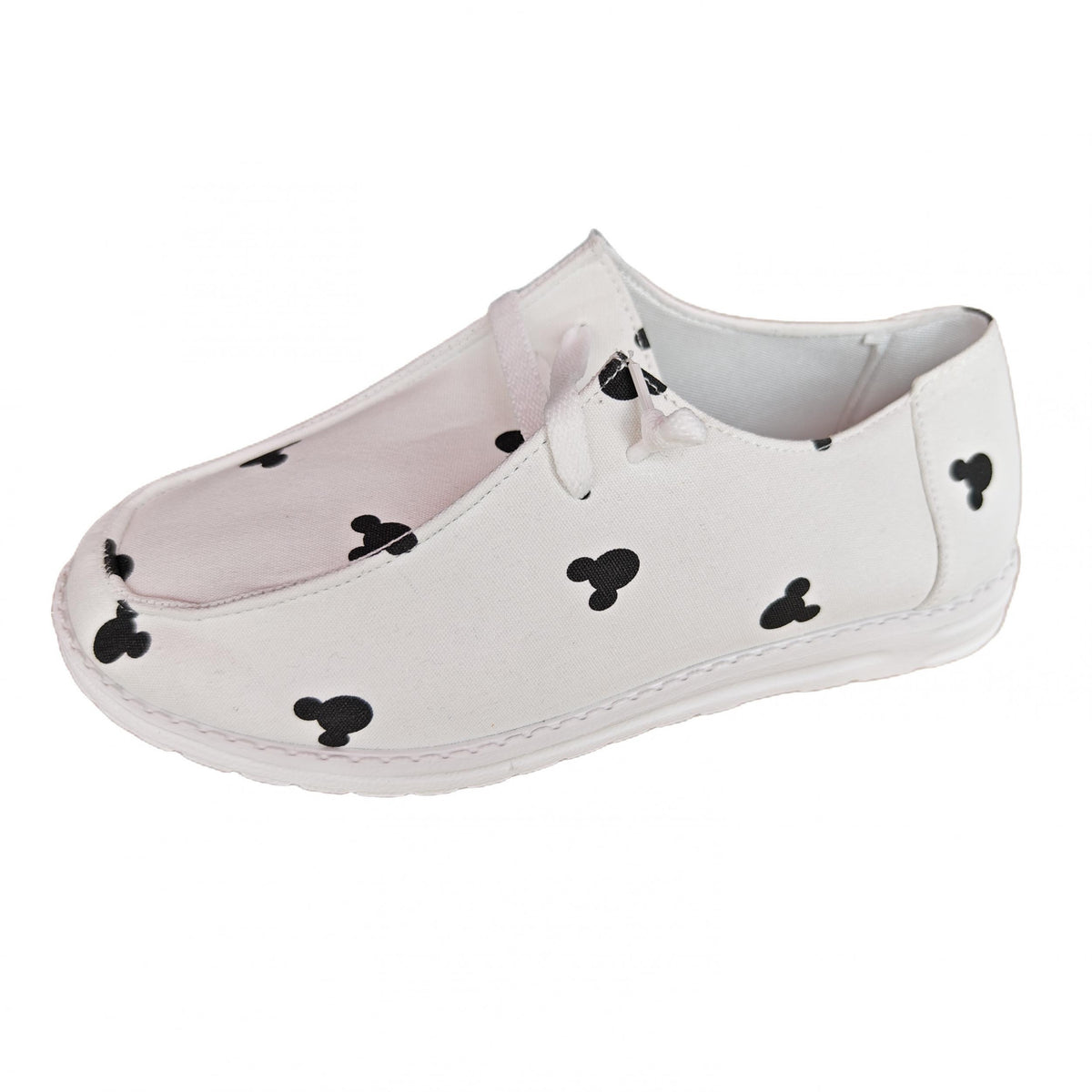 Women's Animal Print Canvas Shoes Lightweight Low Top Lace Up Shoes