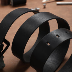 Men's Pin Buckle Belt PU Leather Casual Jeans Pants Strap