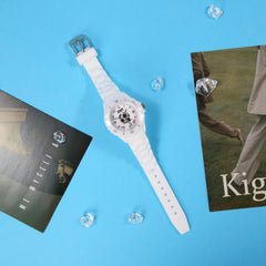 Boys' Sports Quartz Watch with Date Display and Silicone Strap