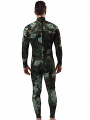 3mm Men's Skinny Fit Diving Suit Camouflage Long Sleeve Sun Protection