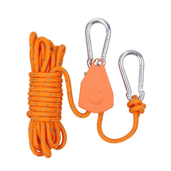 Outdoor Camping Canopy Wind Rope With Pulley Reflective Tent Rope