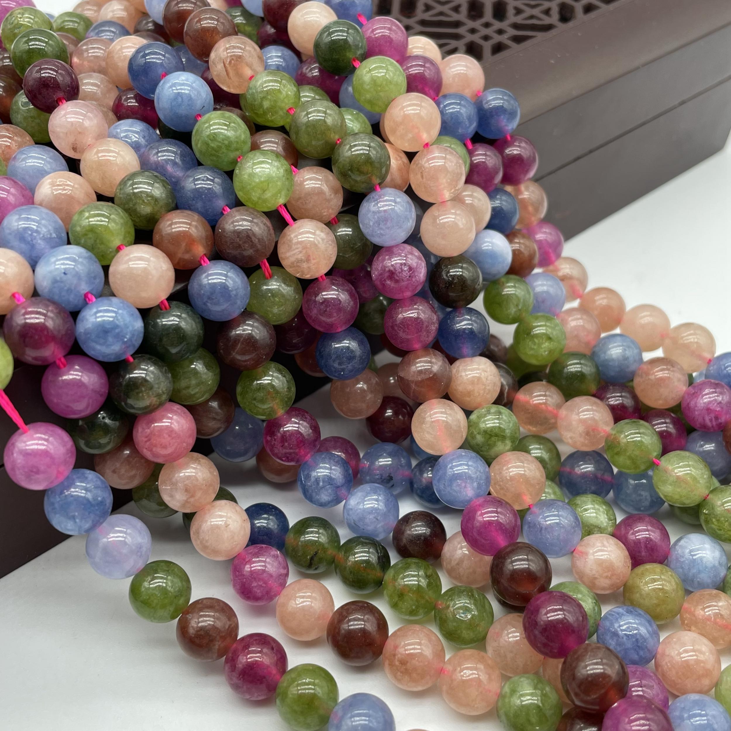 Tourmaline Loose Beads Candy Color Crystal Beads for Jewelry Making