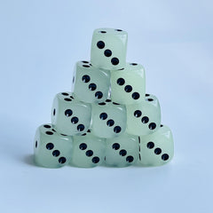 12pcs Luminous Dice 16mm Circular Dot Perfect for Nightclubs Bars KTVs