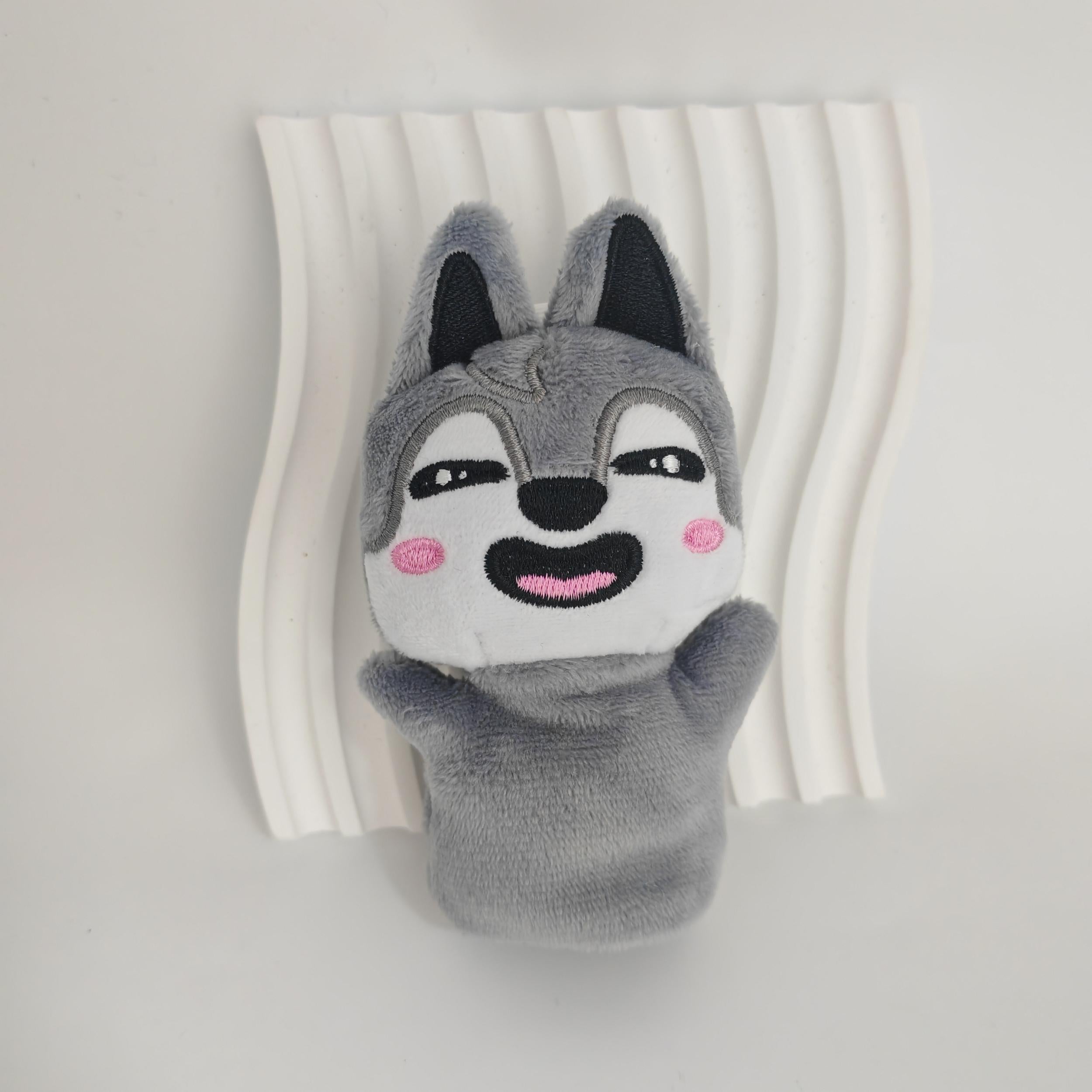 Mini Plush Dolls Interactive Puppet Toys with Soft Fluffy Characters