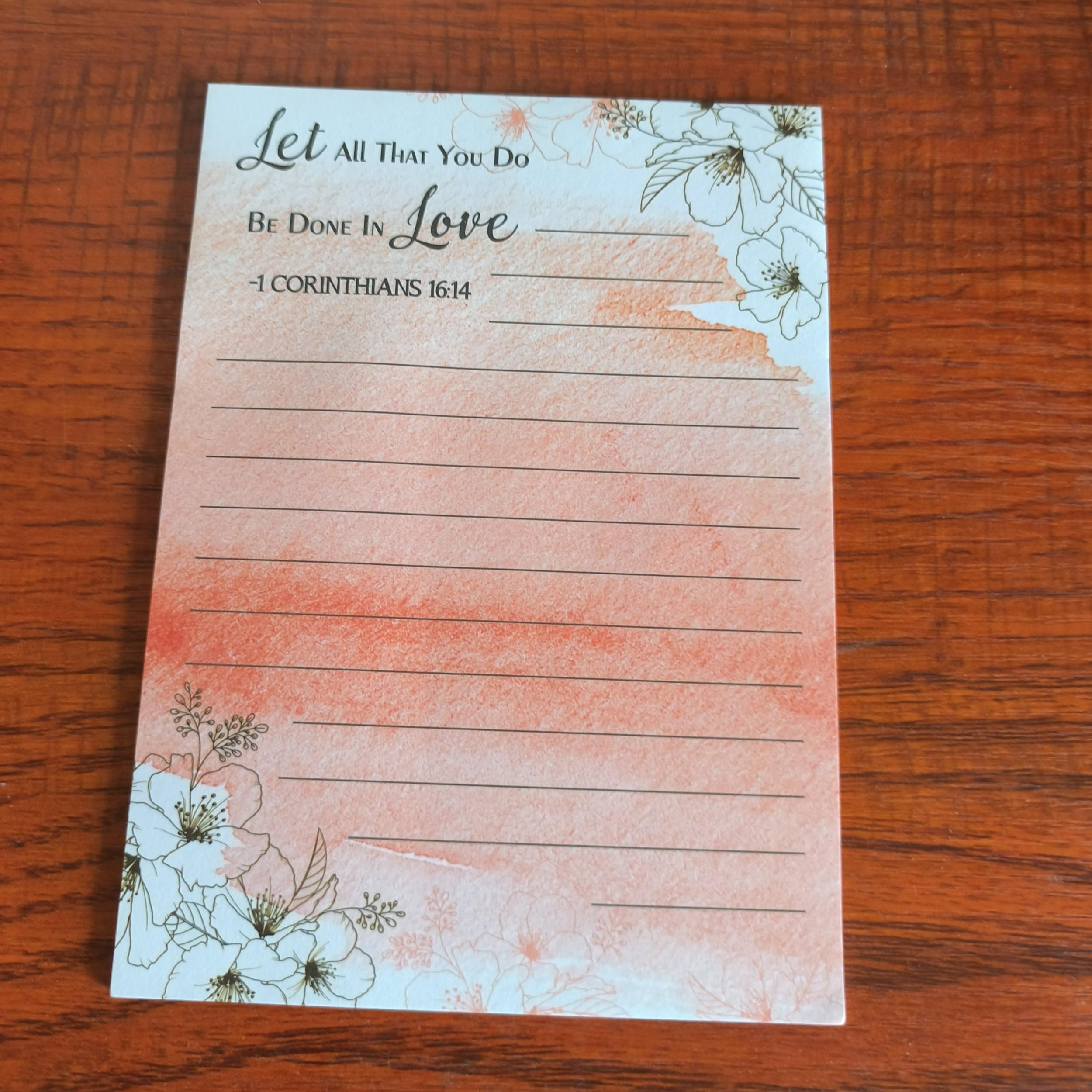 Colorful Flower Memo Notebook with Sticky Notes