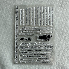 Transparent Silicone Stamp For Hand Account Background Series