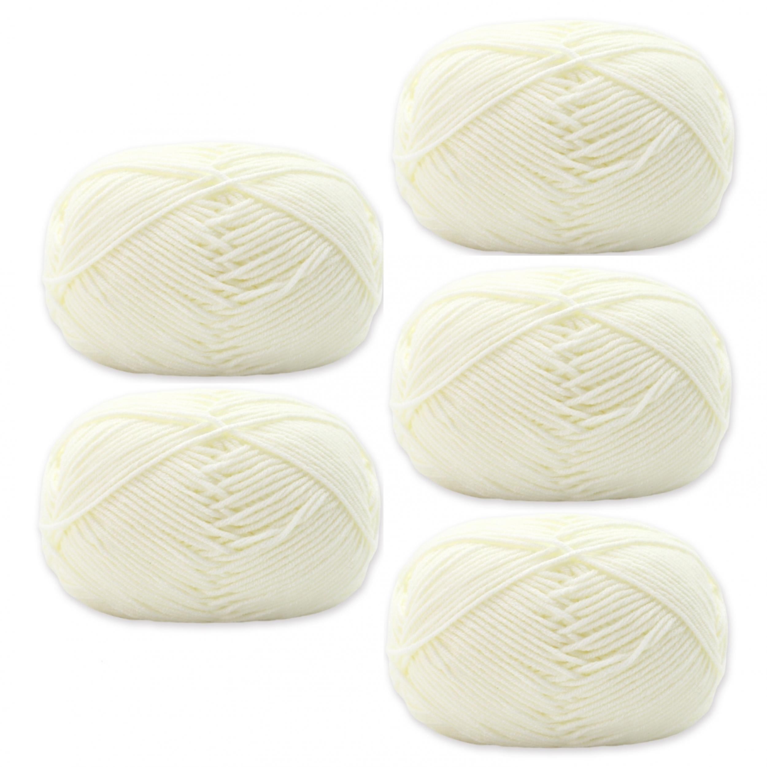 5pcs Medium Size Acrylic Soft Yarn for DIY Knitting 50g/pc