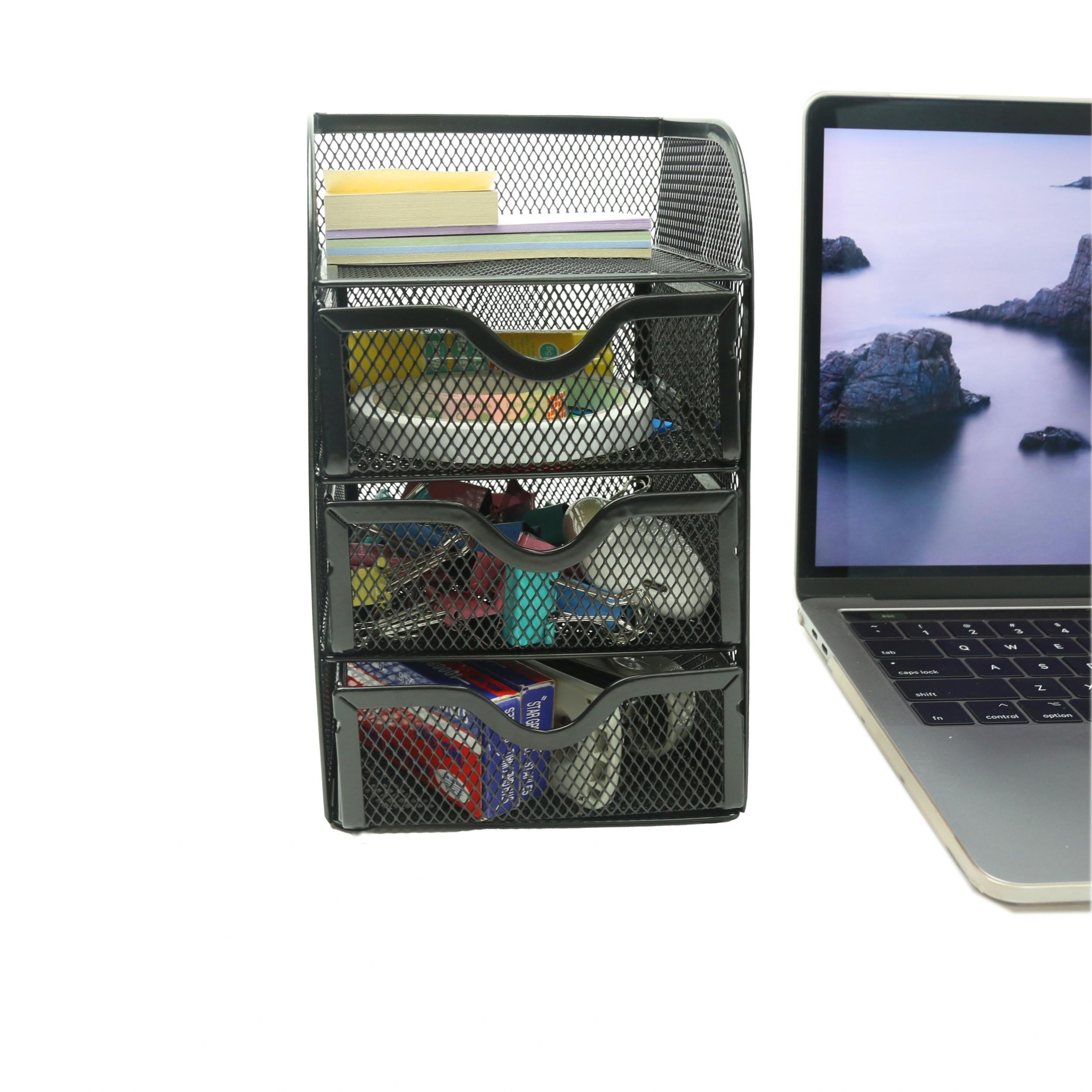 4 Tier Mesh Desk Organizer for School Dorm and Home Office
