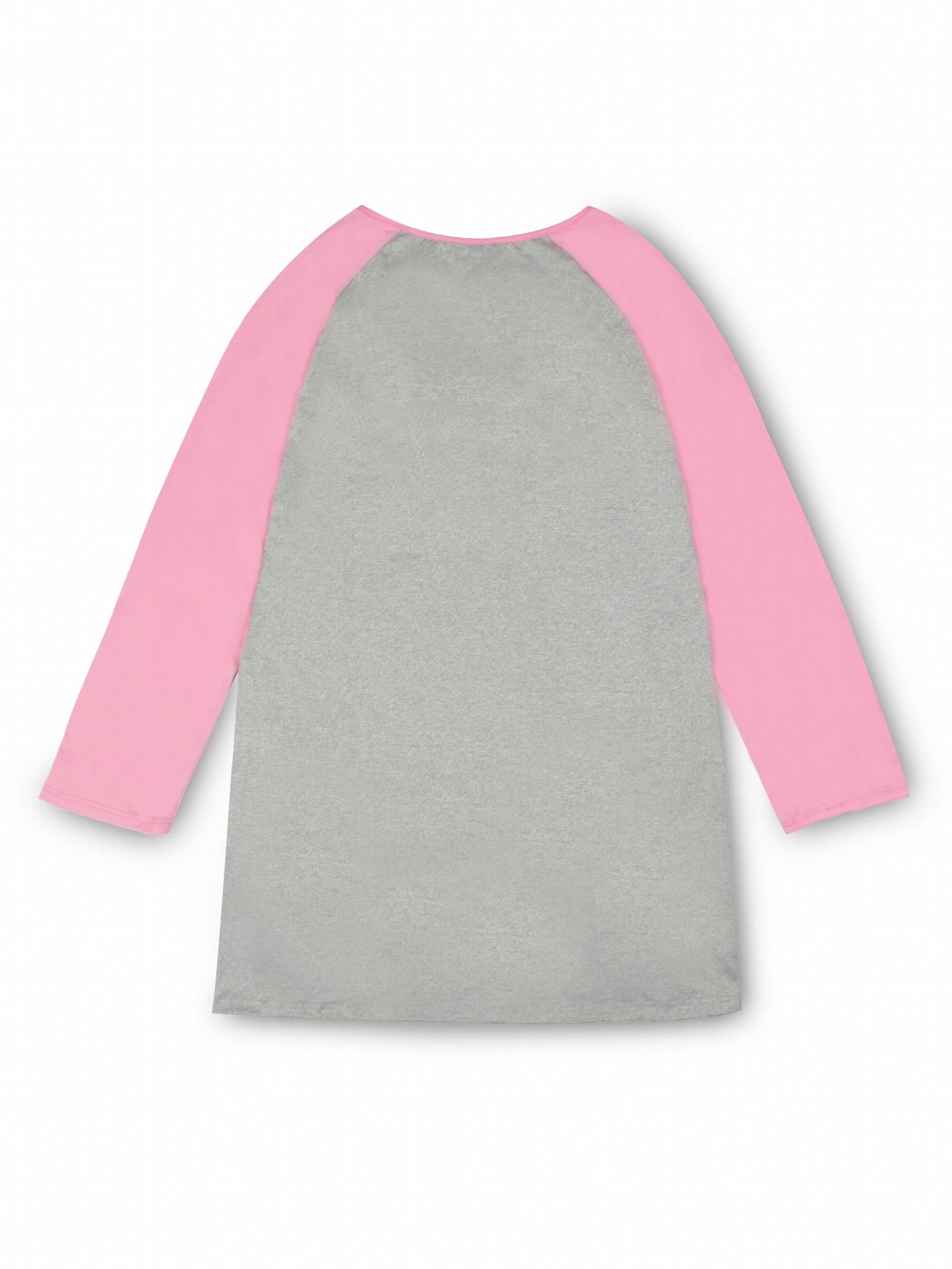  Gothic Nightdress Women's Skull Raglan Sleeve Tee Sleep Dress