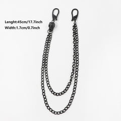 Men's Punk Hip Hop Skull Metal Waist Chain Pants Chain