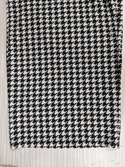 Plus Size Wide Leg Houndstooth Print Pants with Pockets