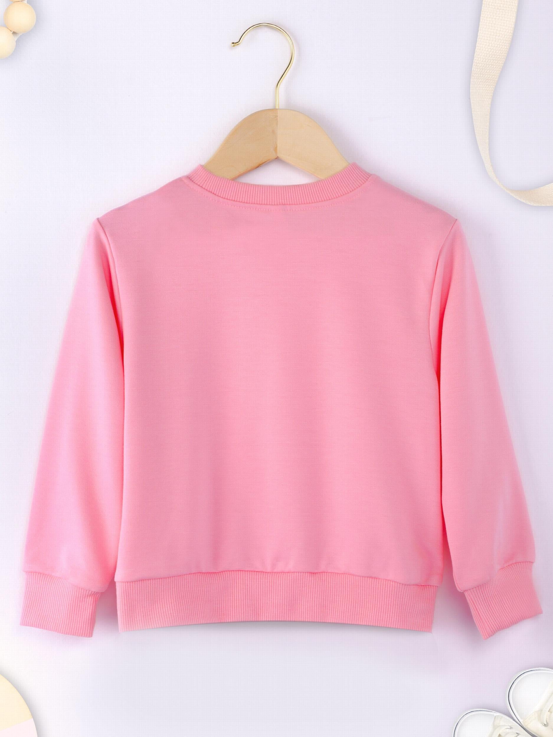 Girls' Letter Print Casual Top