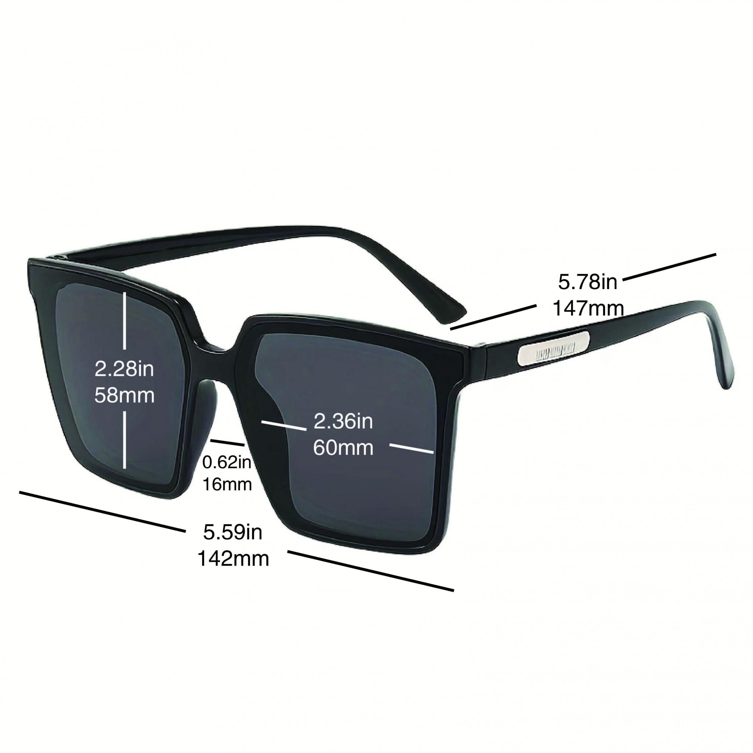 Large Square Polarized Sunglasses for Men Women - UV400