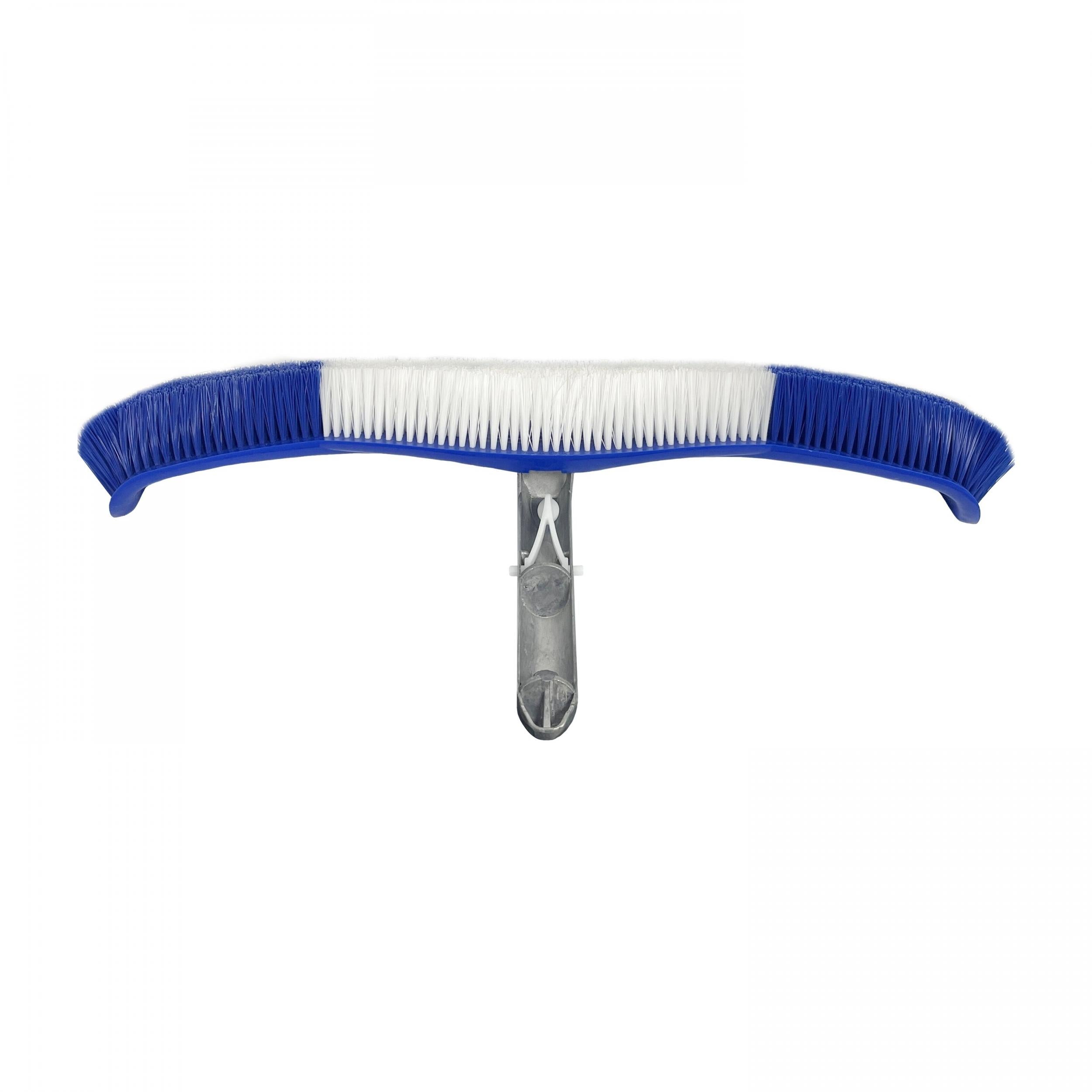 Flexible Bristle Brush Aluminum Handle Clean Pool Walls Tile Floors