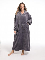  Flannel Wearable Blanket Hoodie for Women