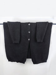  Solid Long Sleeve Cardigan With Pockets
