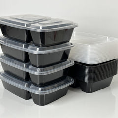 Set of 7 Grid Food Storage Containers 32oz Leakproof BPA-Free