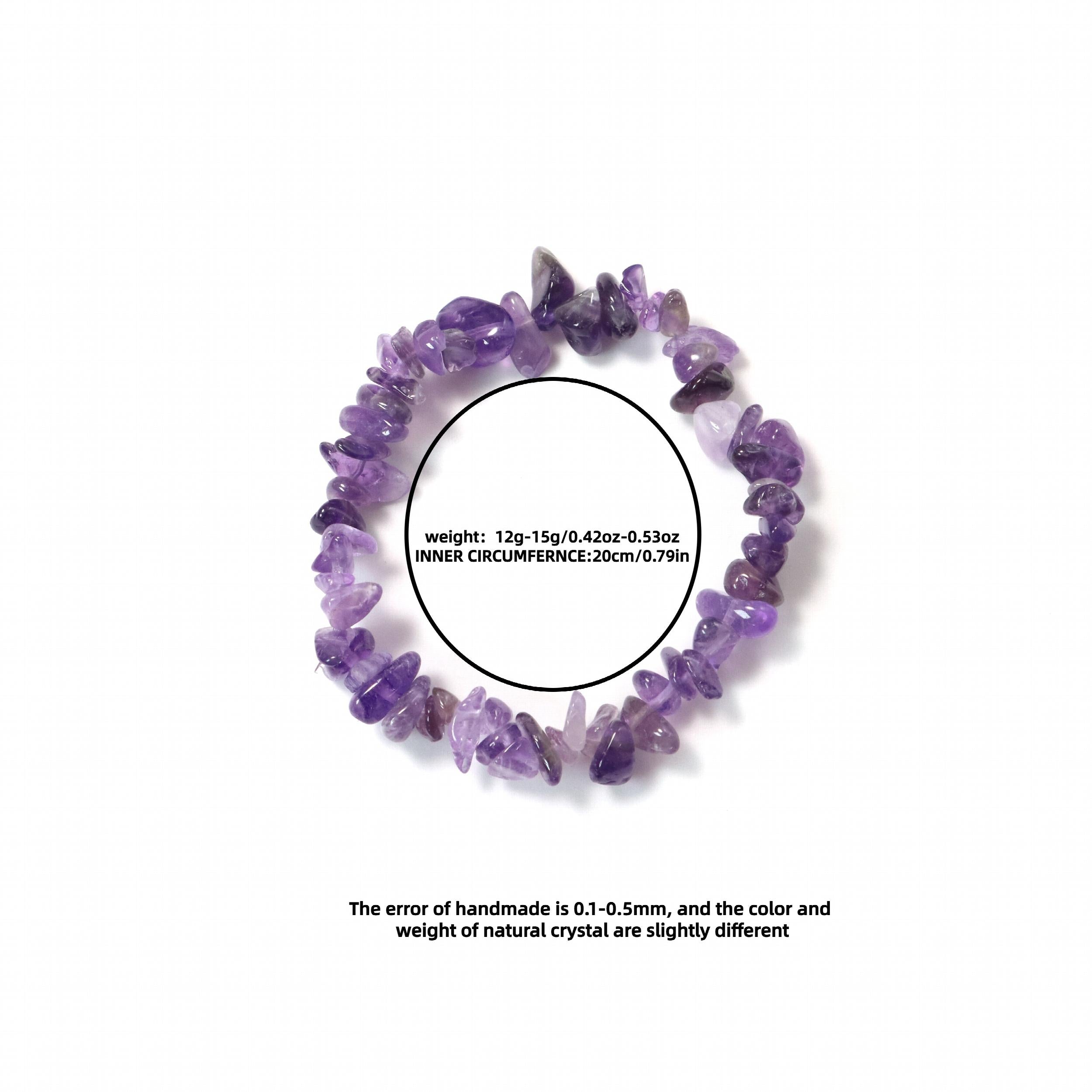 Natural Crystal Irregular Shape Bracelet Birthstone Gift for Him