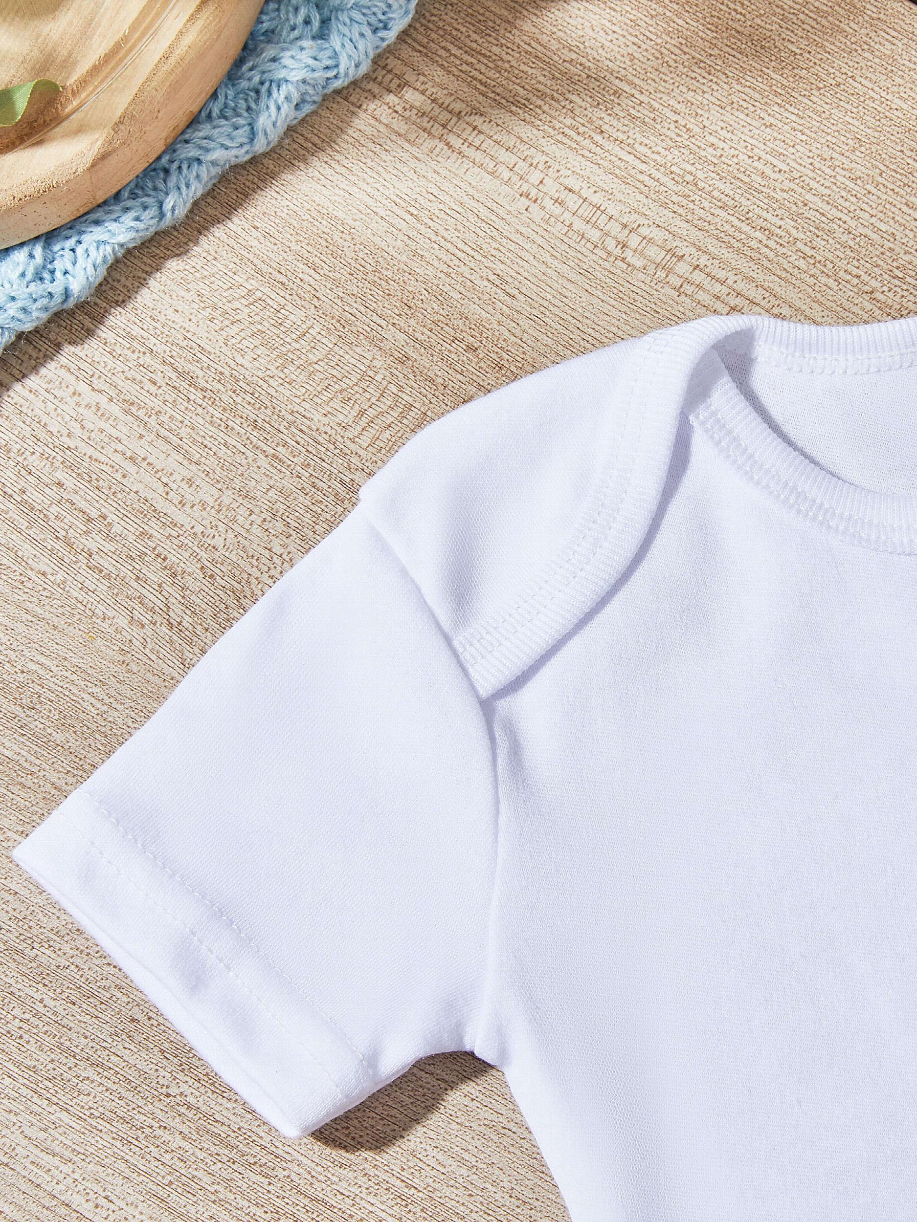 Summer Baby Letter Print Short-sleeved Romper Newborn Jumpsuit