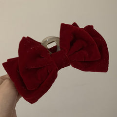 Large Velvet Bow Hair Clip Women's Hair Accessories