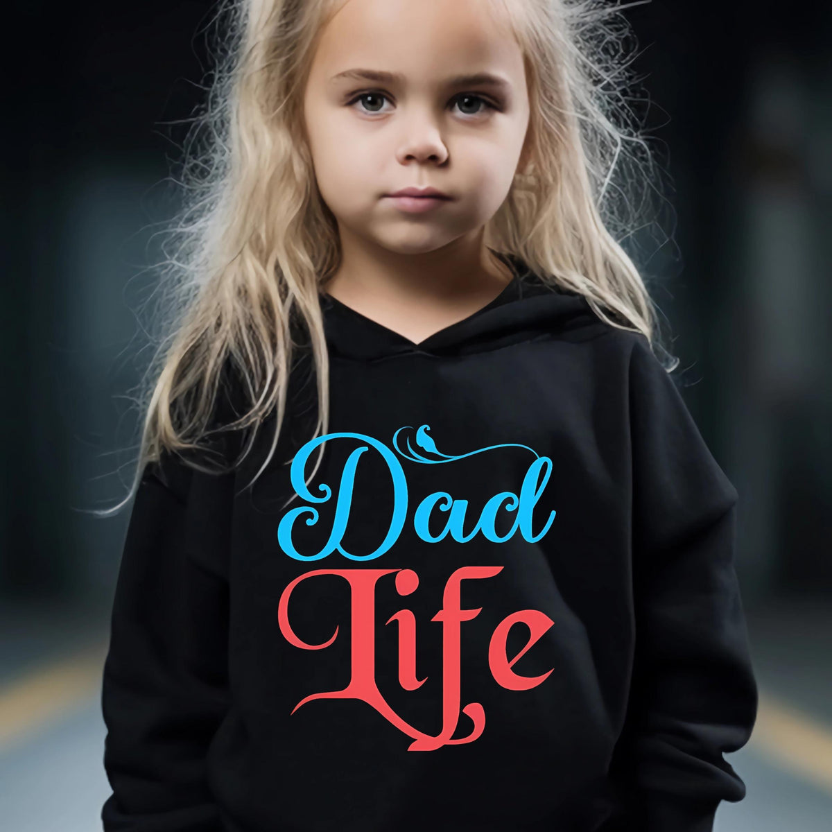 Girls 2pcs DAD LIFE Hoodies Pants Set Spring Fall Sports Gift