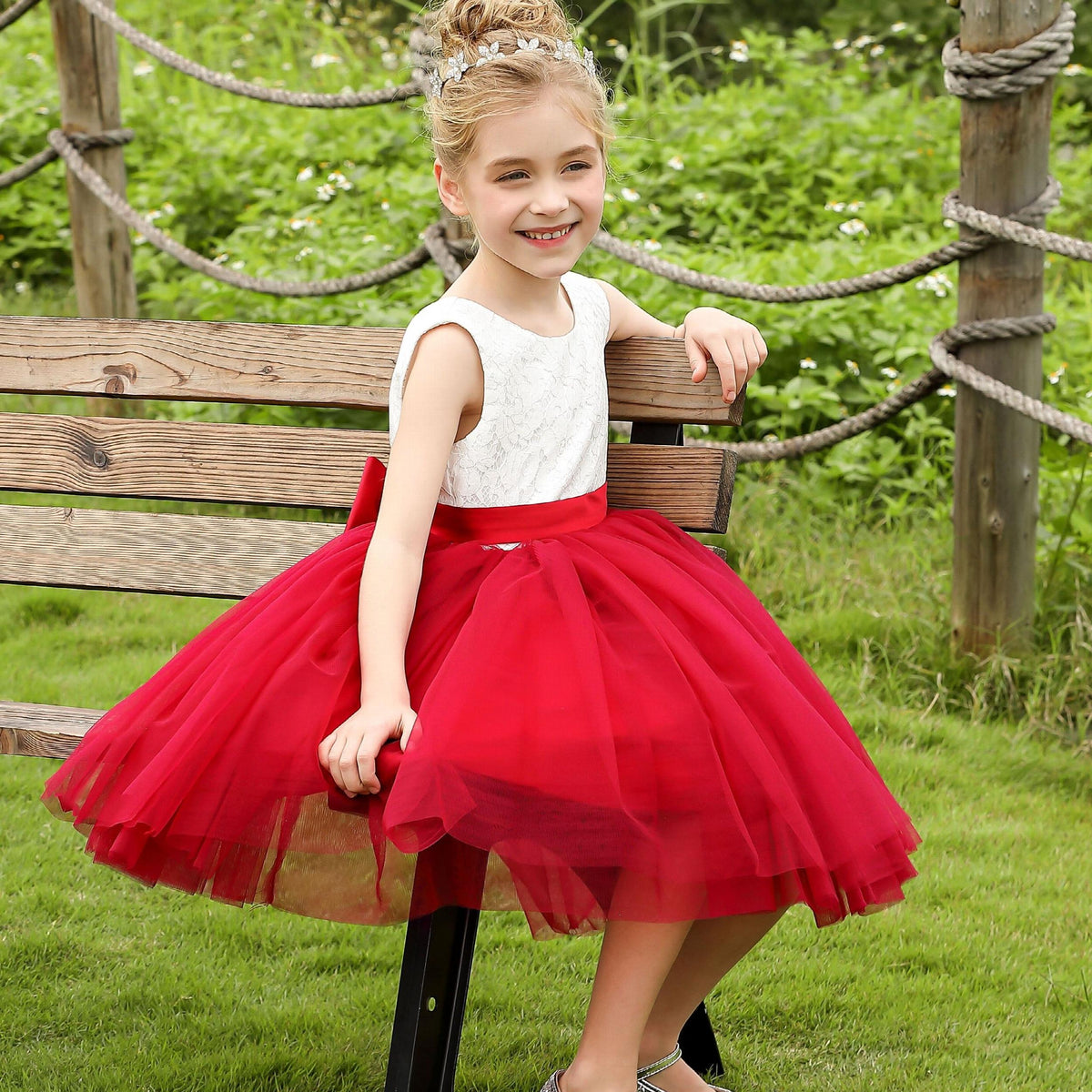 Flower Girls' Evening Dress Tutu Ball Gown