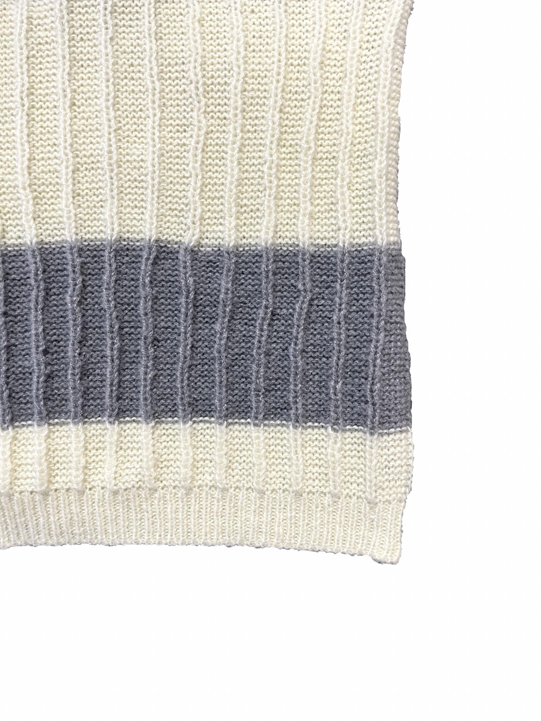  Colorblock Ribbed Knit Long Sleeve Open Front Sweater Cardigan